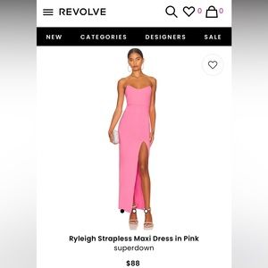 Super down pink dress